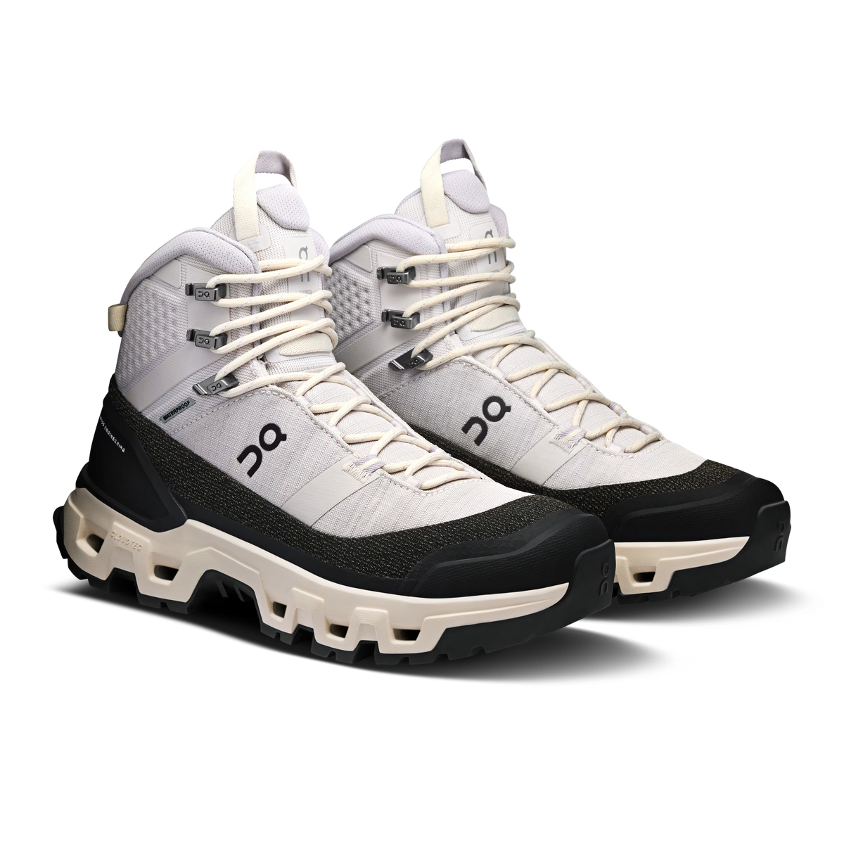 On Cloudrock Trek Waterproof - White/Black