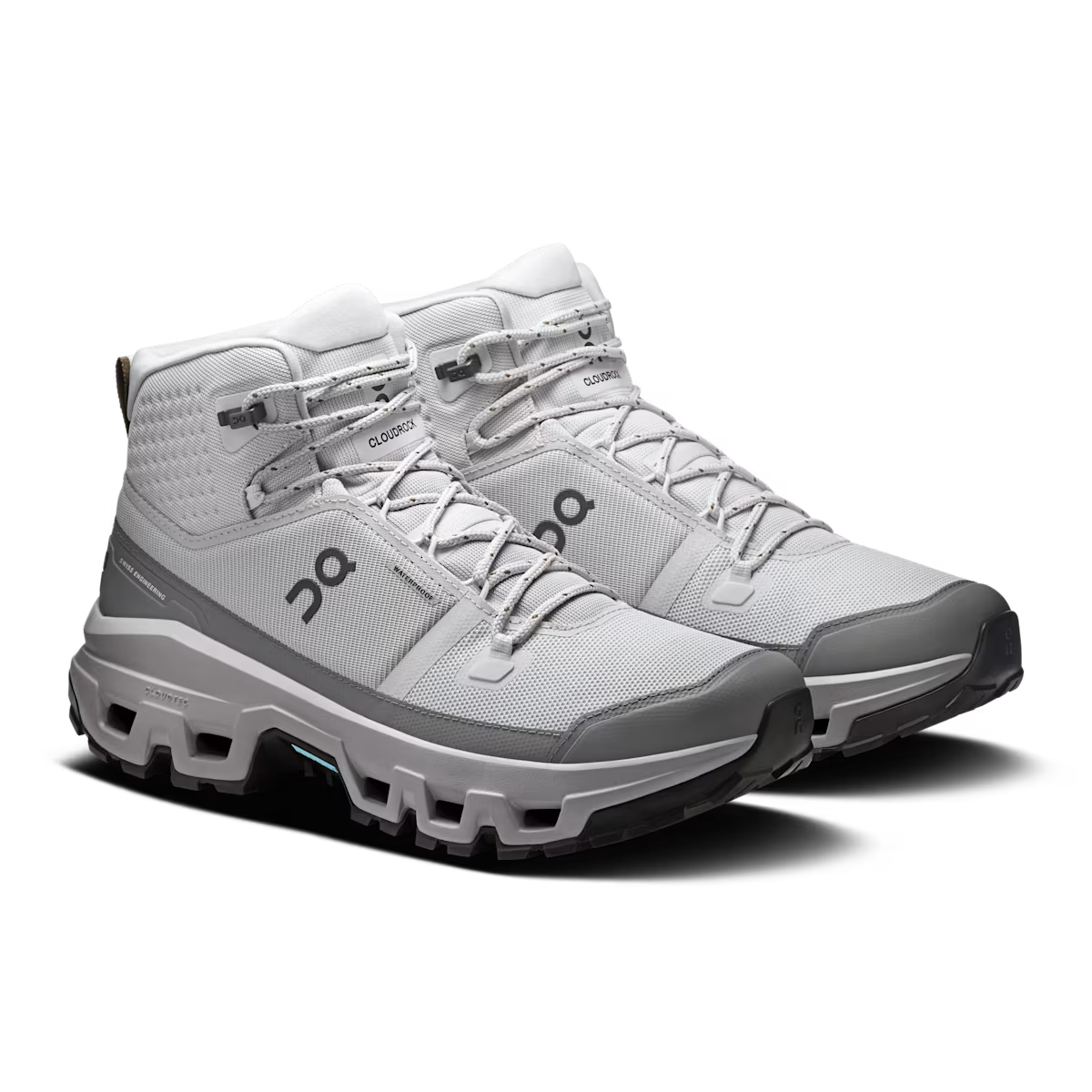 On Cloudrock Mid Waterproof - Glacier | Alloy