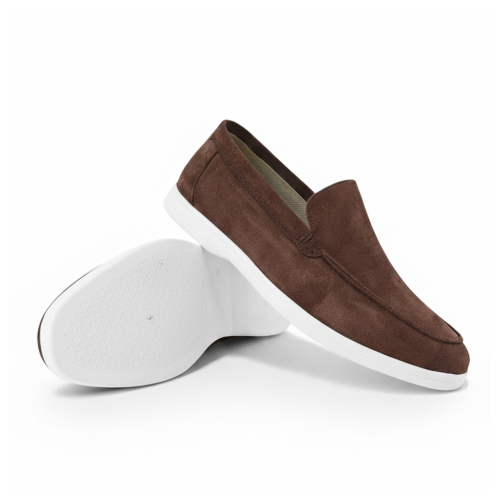 Suede Motion Loafers - Brown