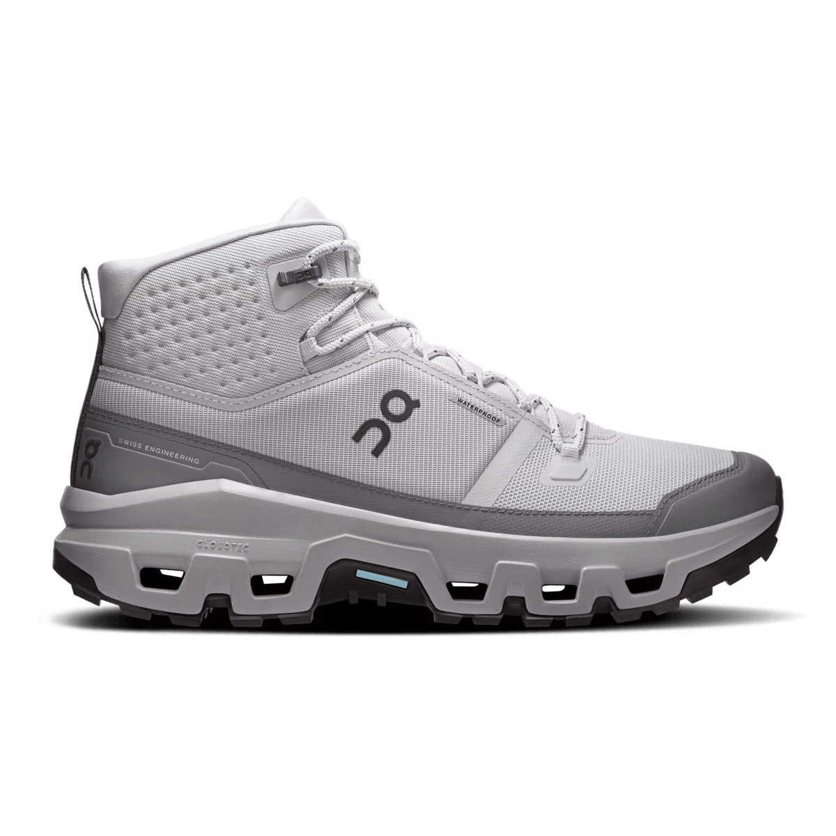 On Cloudrock Mid Waterproof - Glacier | Alloy